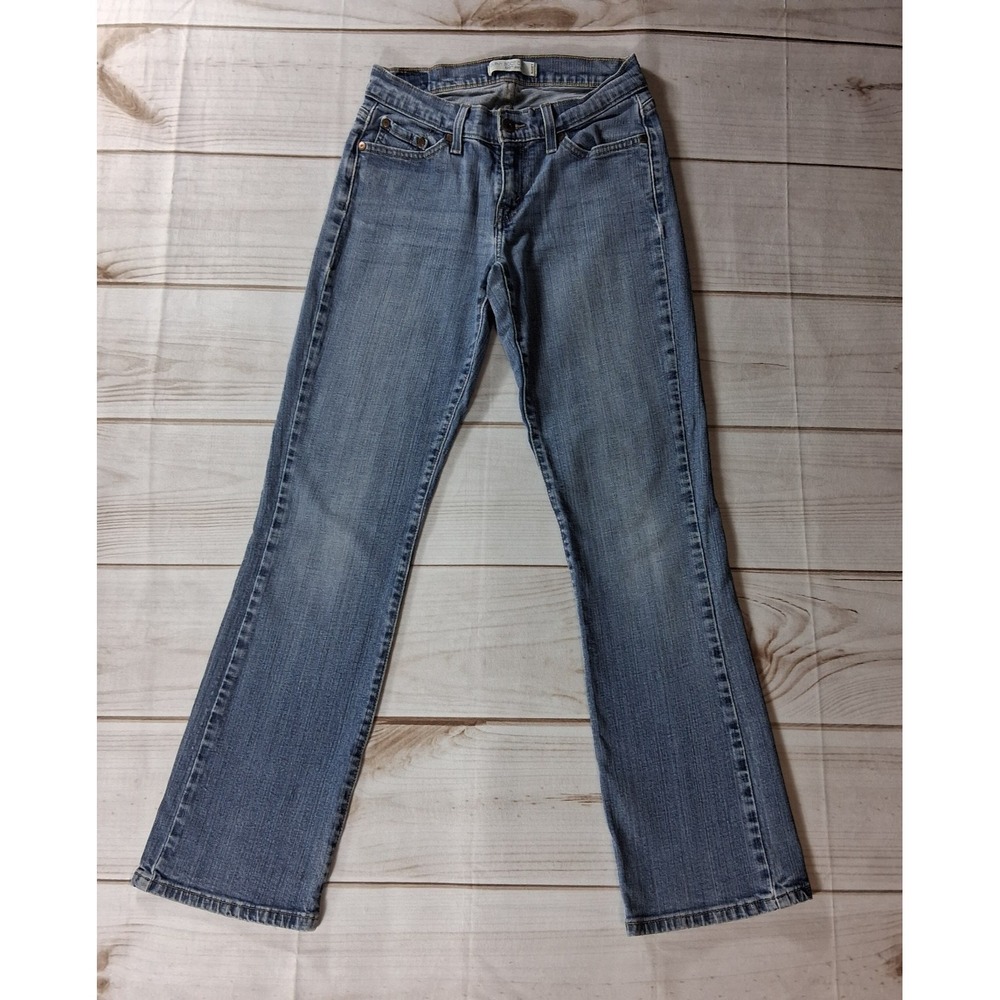 Levi's 529 Curvy Boot Cut Jeans Womens Size 6 Medium Blue Stretch Denim Pants 6M